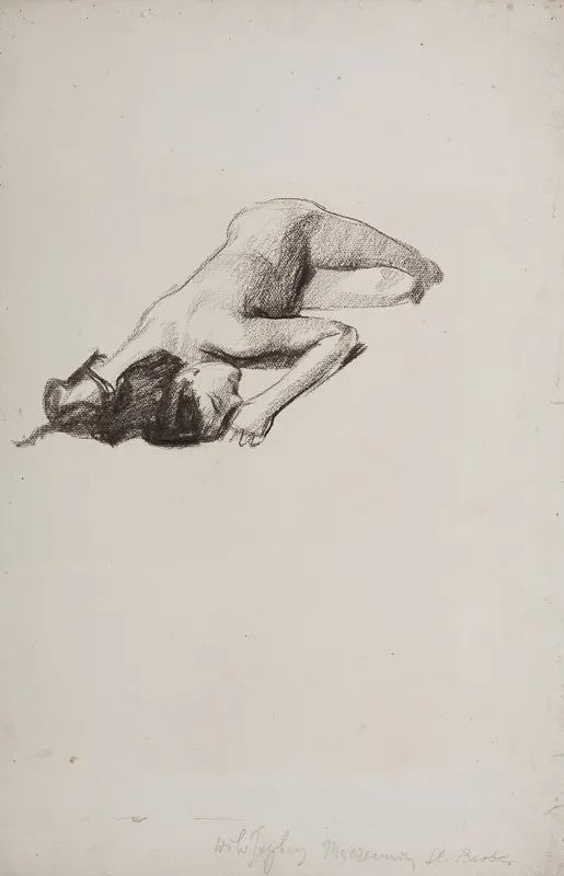 A Study For The Figure Of St Barbara