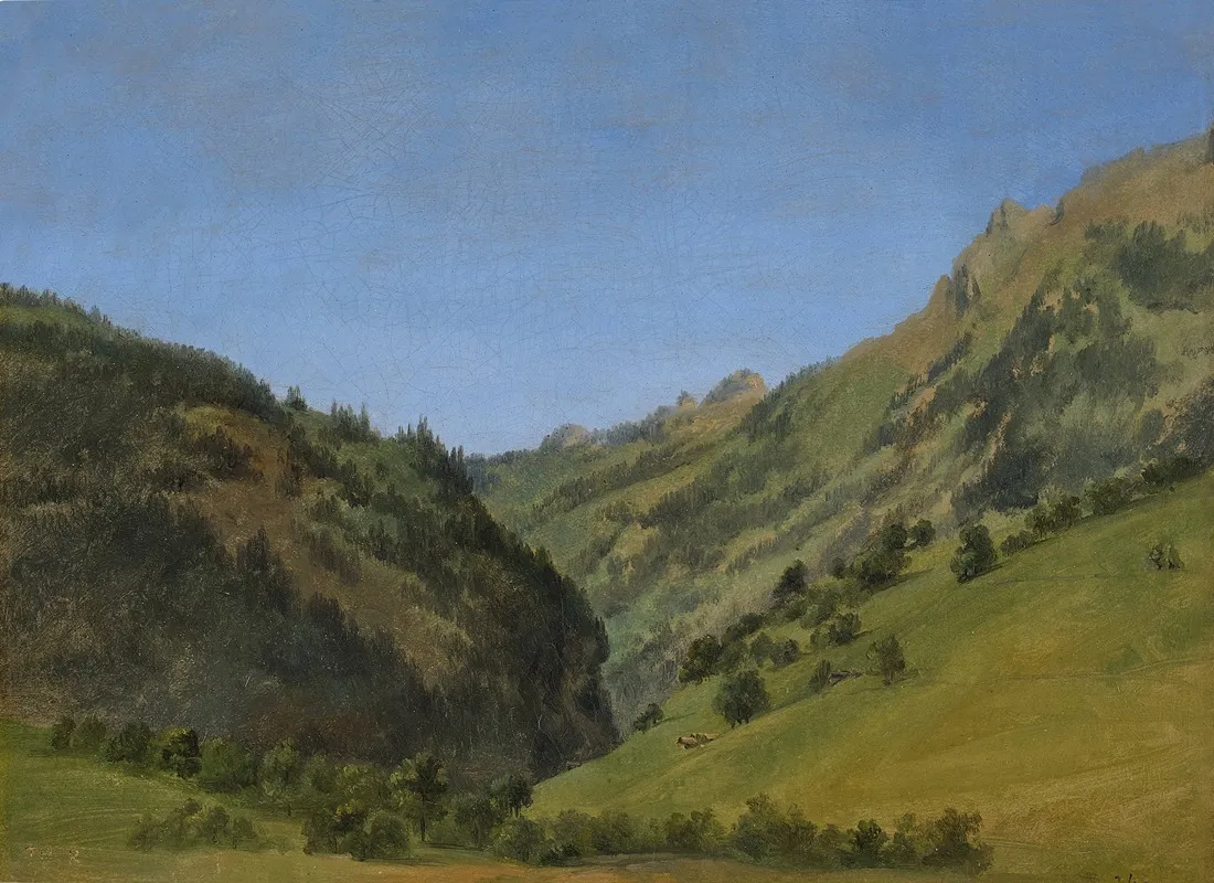 A Sunlit Valley Vallee Encaissee