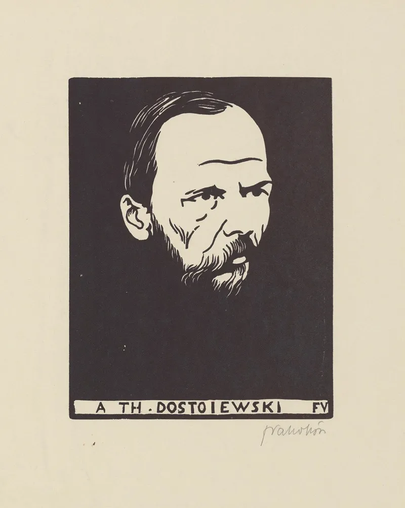 A Th Dostoiewski 2 by Félix Vallotton - Canvas Print