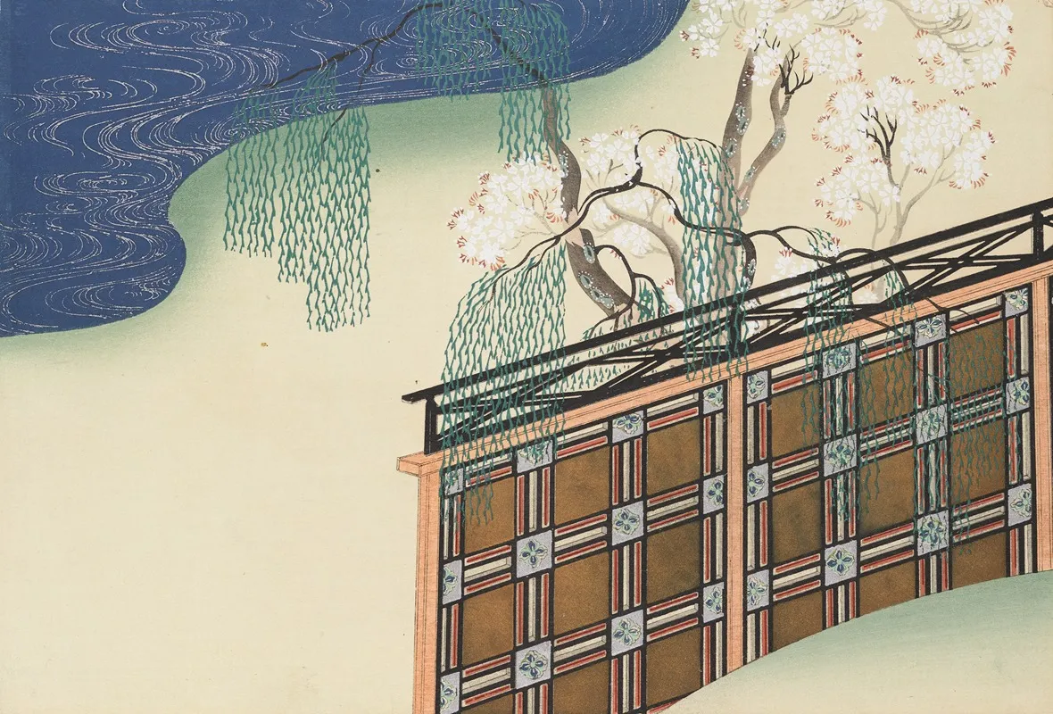 A Thousand Grasses Pl 02 by Kamisaka Sekka - Canvas Print