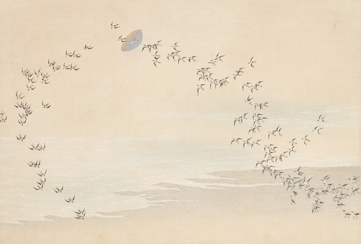A Thousand Grasses Pl 09 by Kamisaka Sekka - Canvas Print