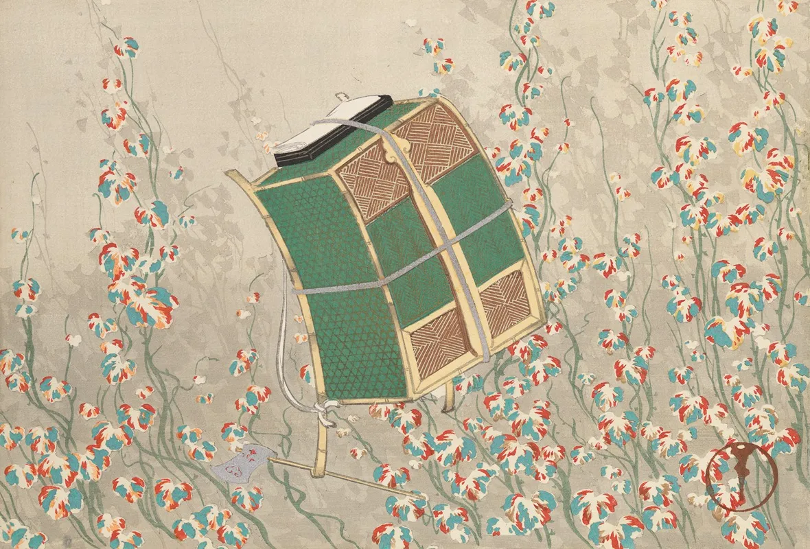 A Thousand Grasses Pl 28 by Kamisaka Sekka - Canvas Print