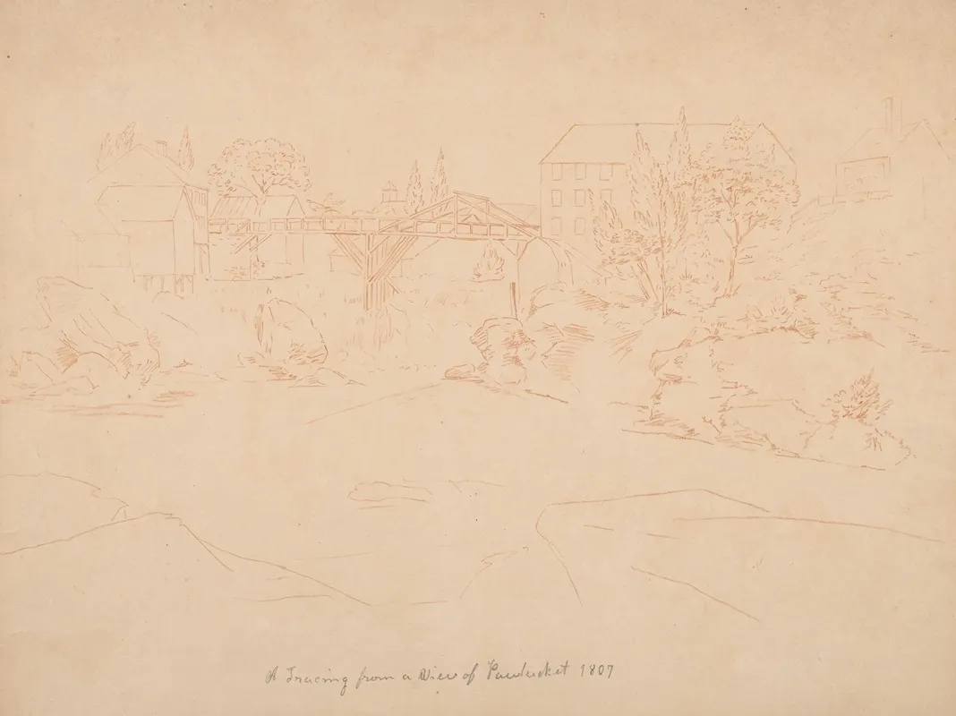 A Tracing Of A View Of Pawtucket
