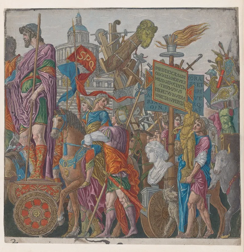 A Triumphal Chariot by Andrea Mantegna - Canvas Print