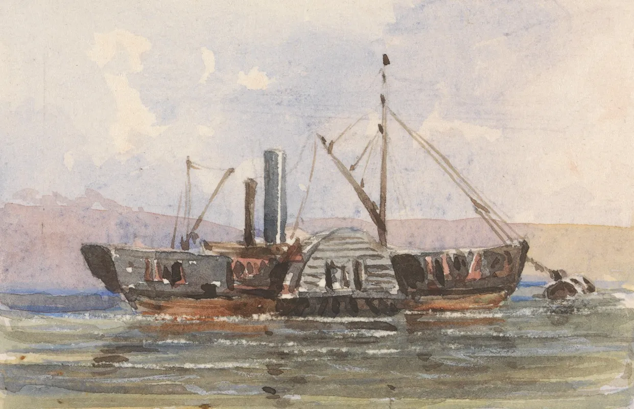 A Tug Vessel by George Jackson - Canvas Print