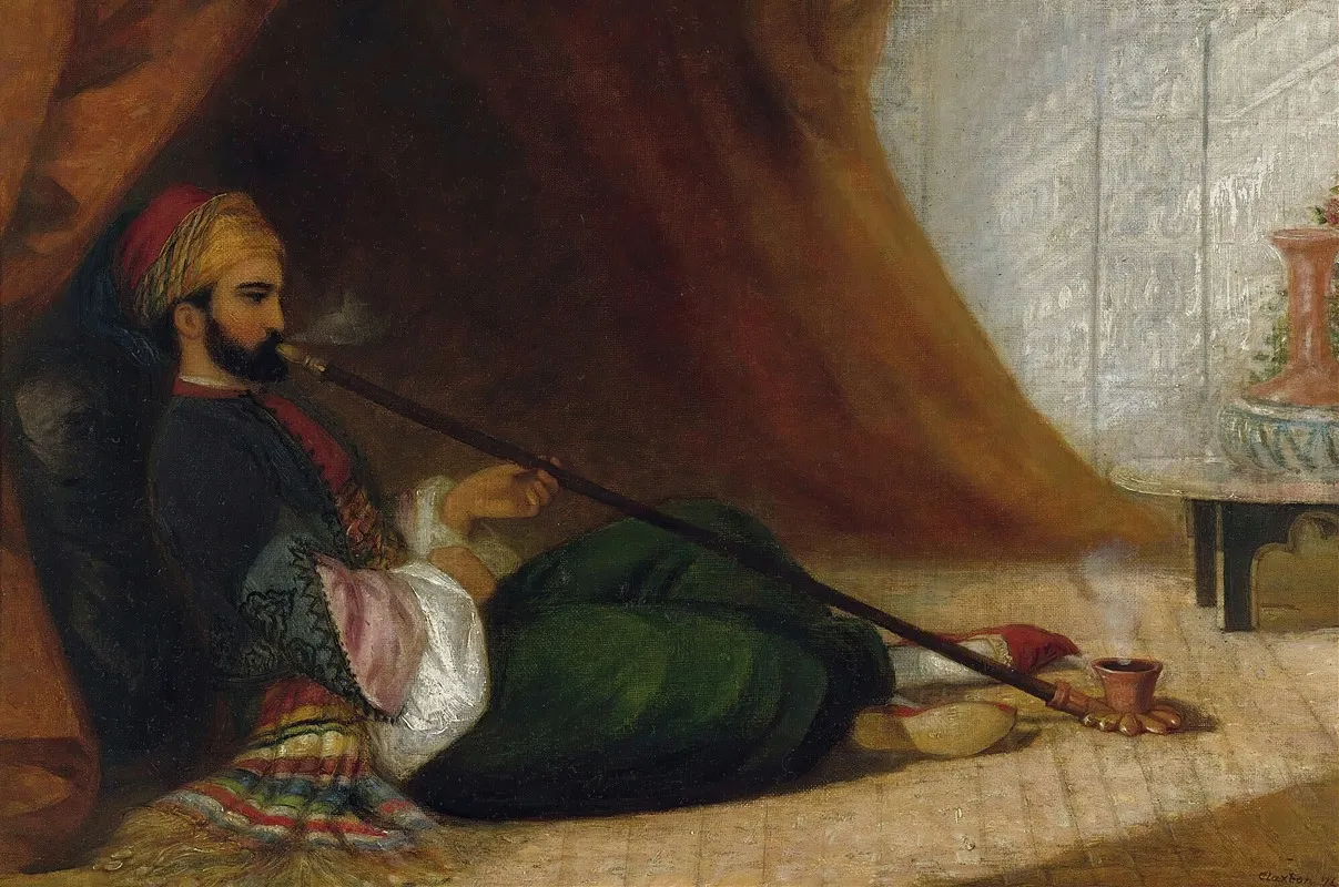 A Turk Smoking A Tchubuk