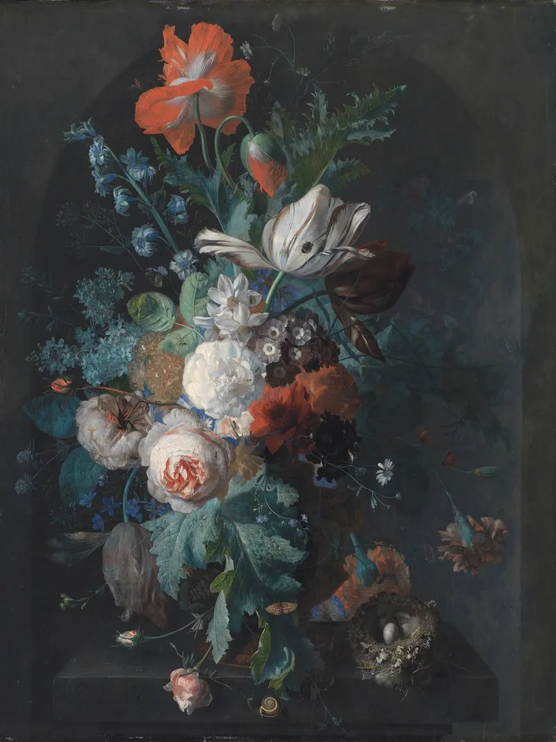 A Vase With Flowers