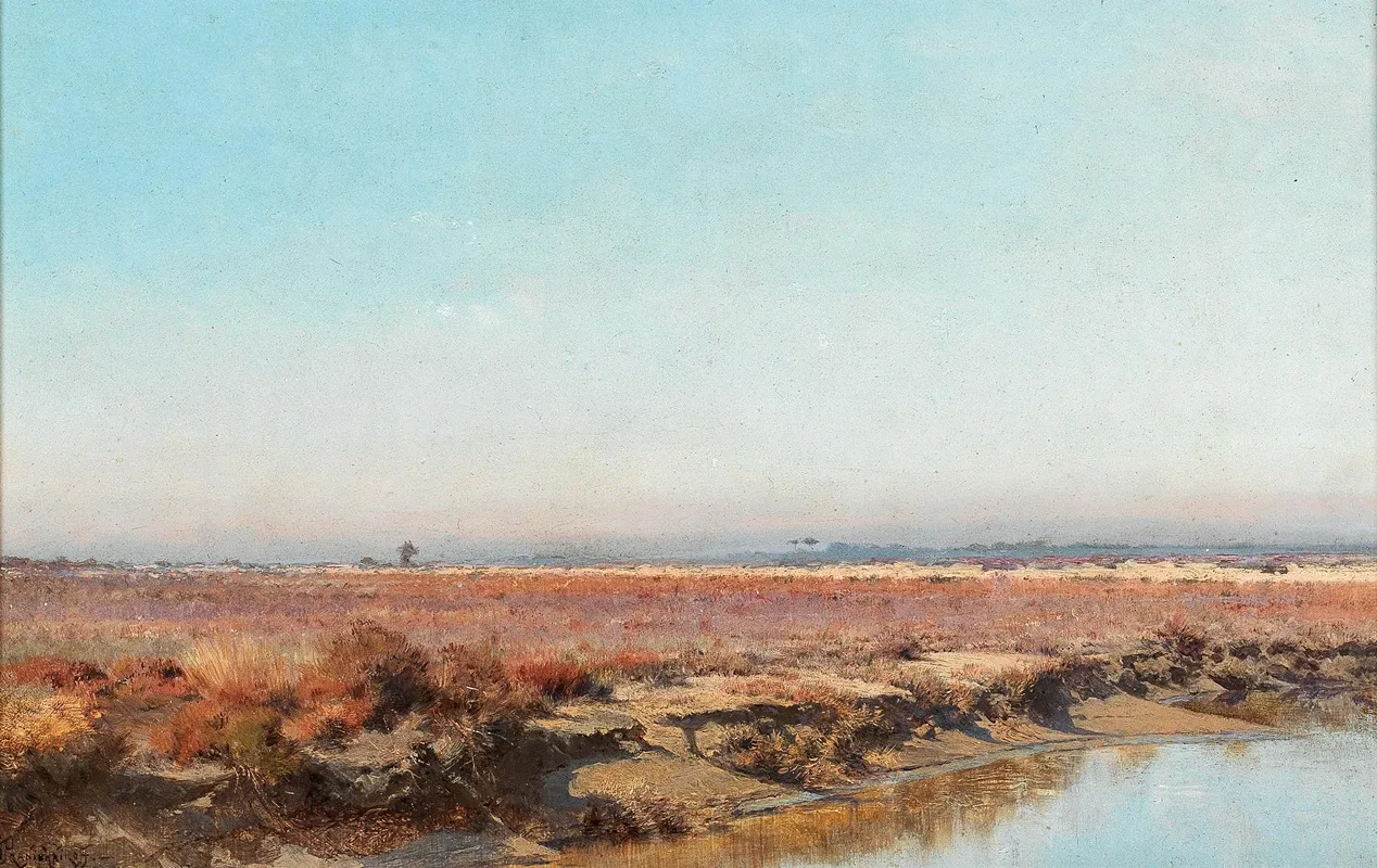 A Vast Landscape 2 by Ivan Petrovich Pranishnikoff - Canvas Print