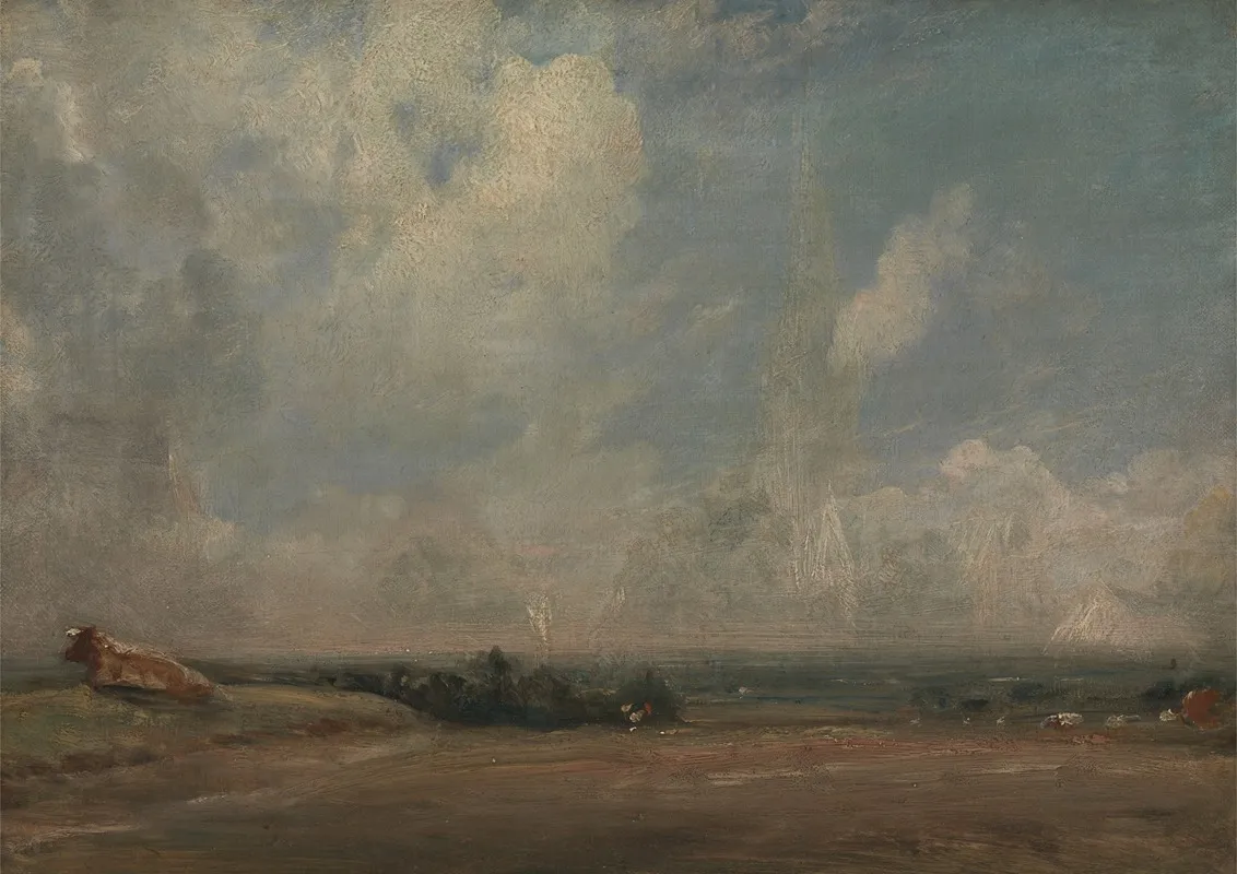 A View From Hampstead Heath by John Constable - Canvas Print