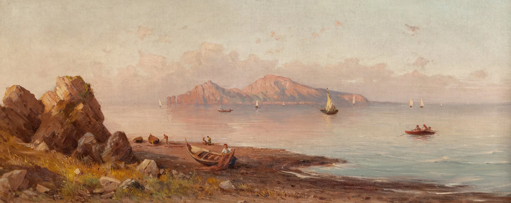 A View Of Capri 3 by Henryk Cieszkowski - Canvas Print