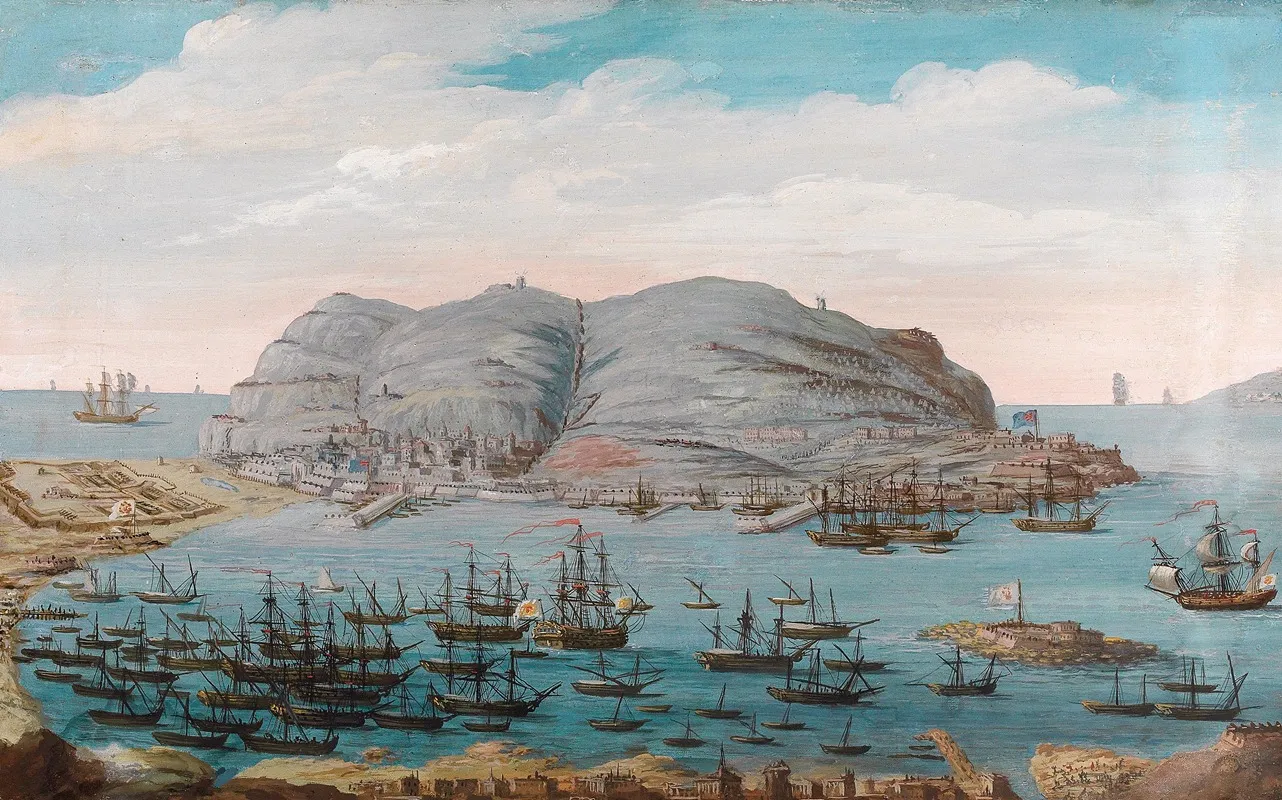 A View Of Gibraltar Harbour