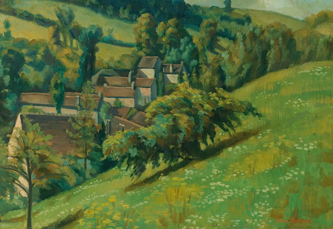 A View Of Molosmes by Emile Bernard - Canvas Print