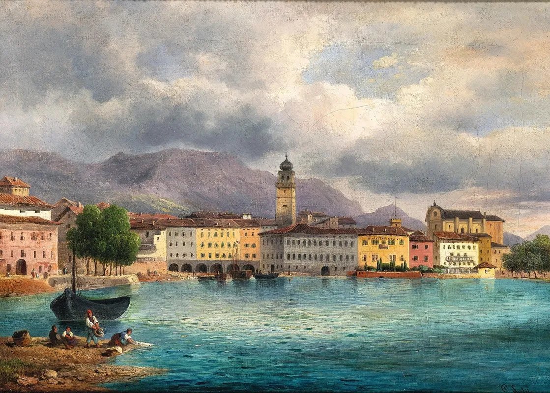 A View Of Riva On Lake Garda