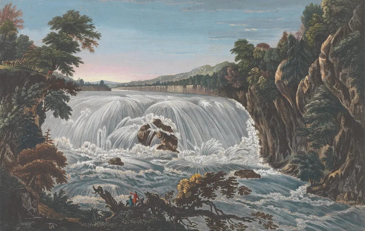 A View Of The Great Cohoes On The Mohawk River