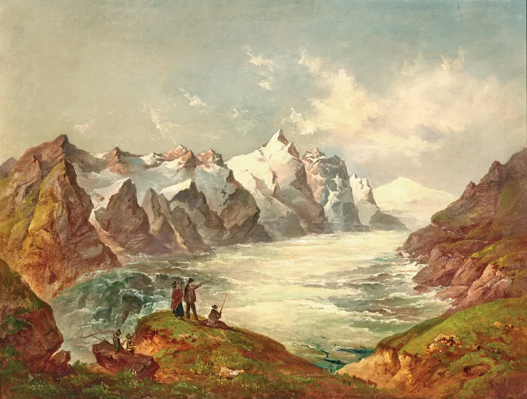 A View Of The Pasterze With Grossglockner And Johannisberg by Jakob Canciani - Canvas Print