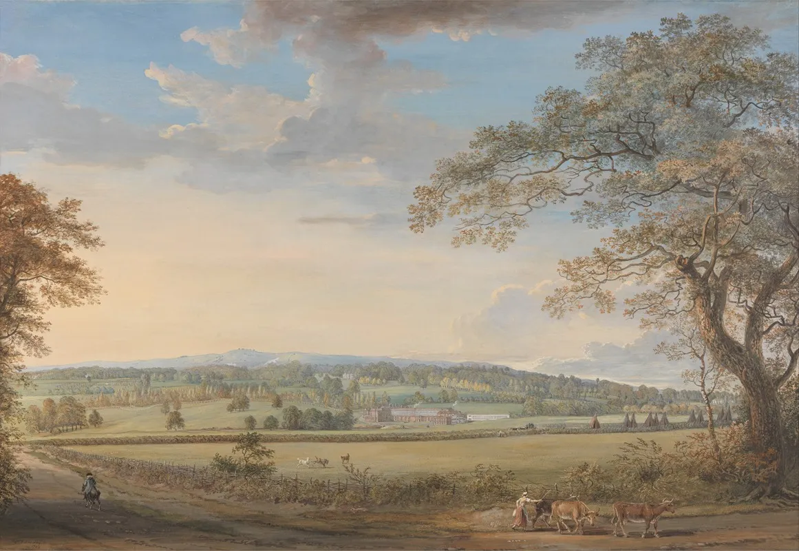 A View Of Vinters At Boxley Kent With Mr Whatmans Turkey Paper Mills