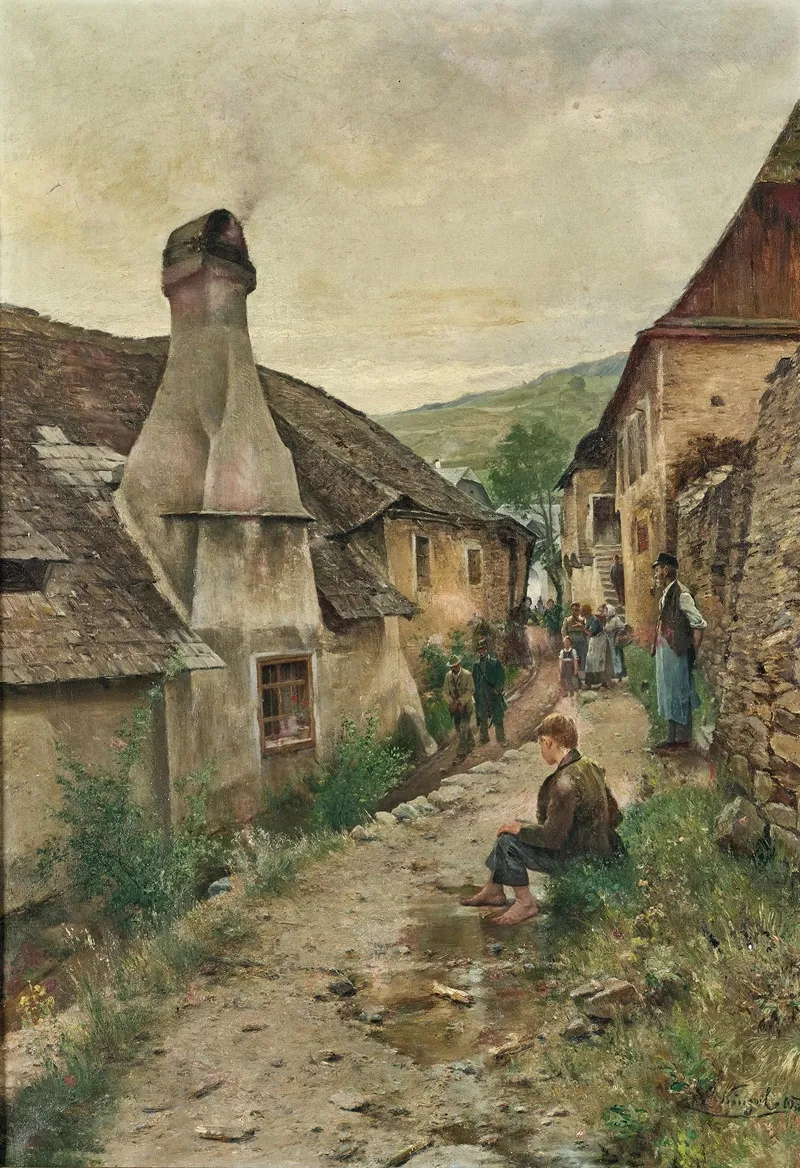 A Village Road In Radelbach In The Wachau Region