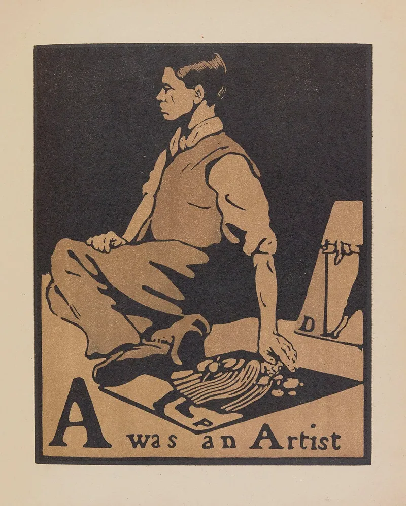 A Was An Artist by William Nicholson - Canvas Print