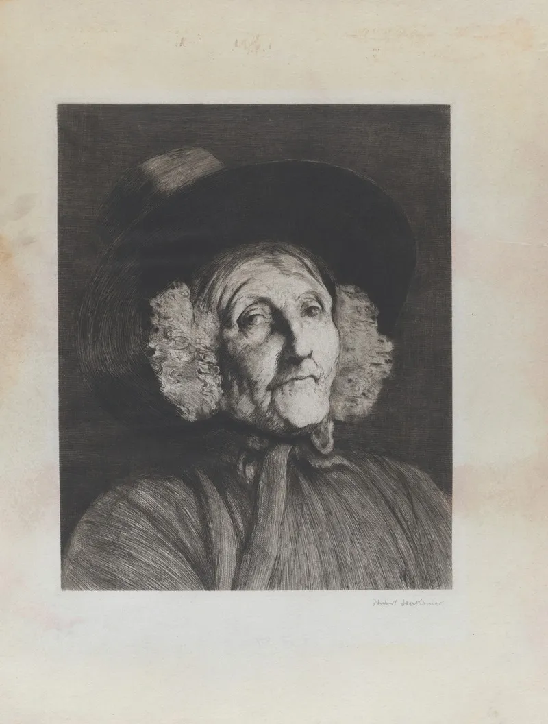 A Welsh Woman by Sir Hubert von Herkomer - Canvas Print