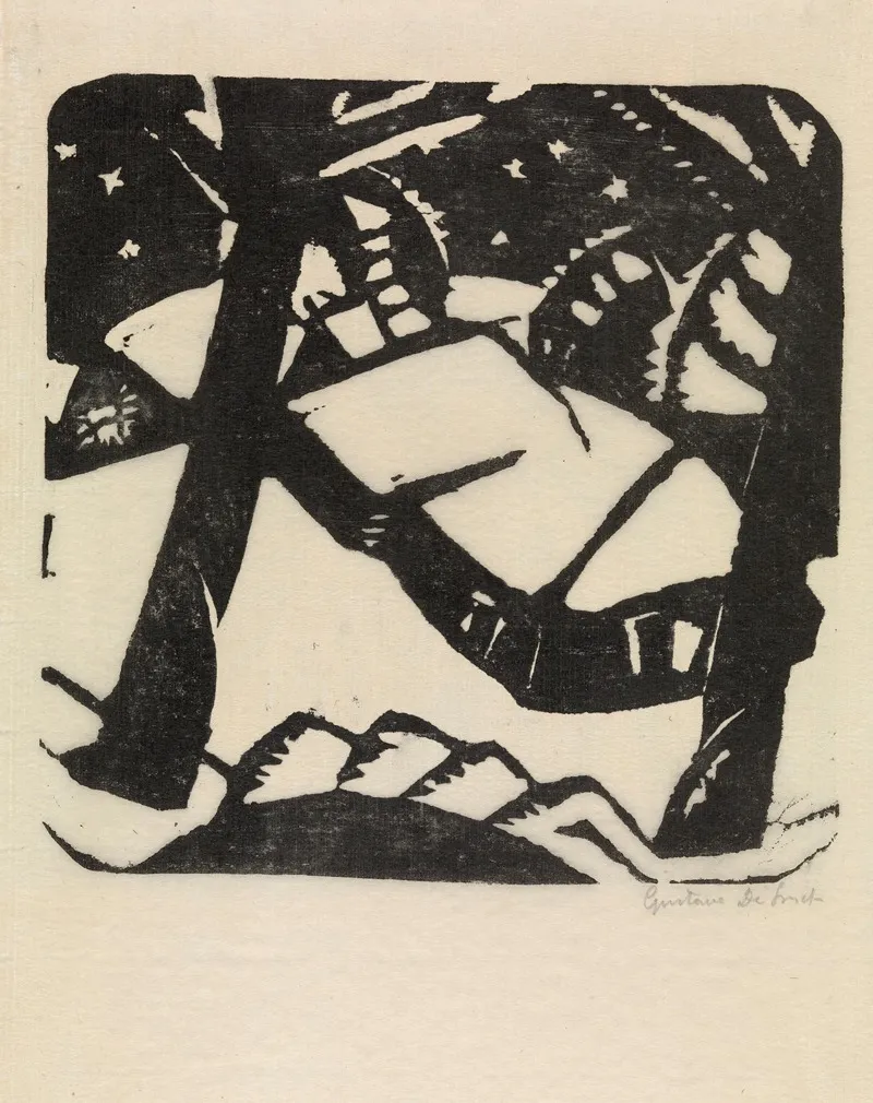 A Winters Evening 2 by Gustave De Smet - Canvas Print