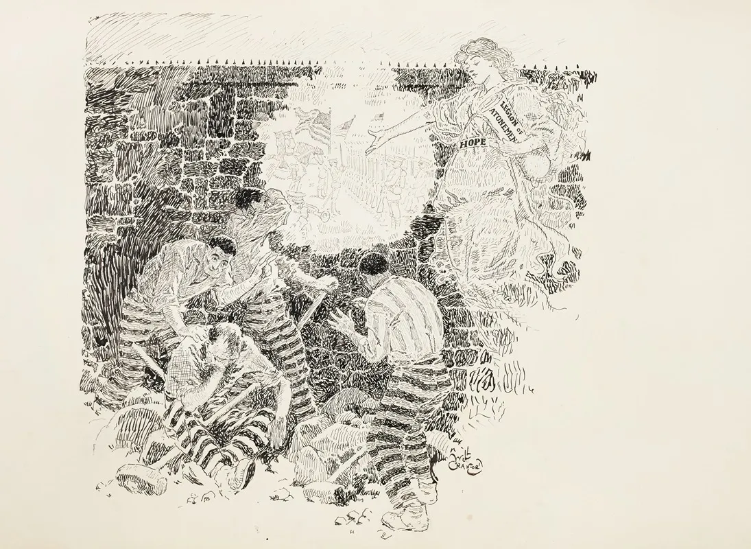 A Woman Holding A Paper by Will Crawford - Canvas Print