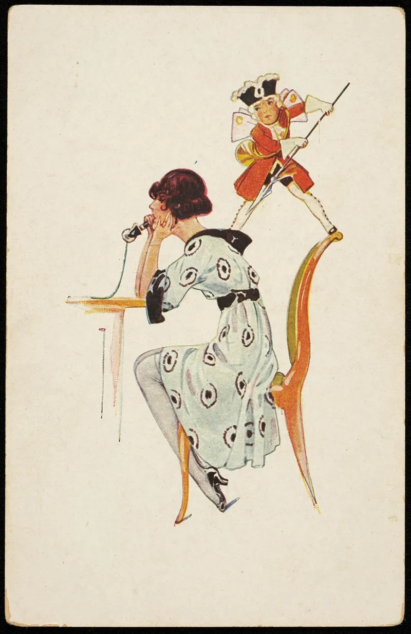 A Woman Talking On The Phone
