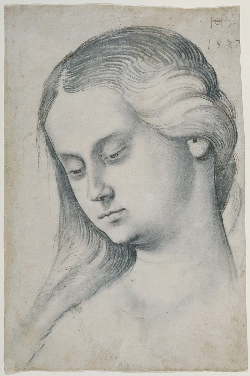 A Womans Bust by Hans Baldung - Canvas Print