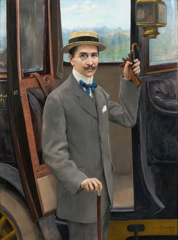 A Young Man By A Carriage