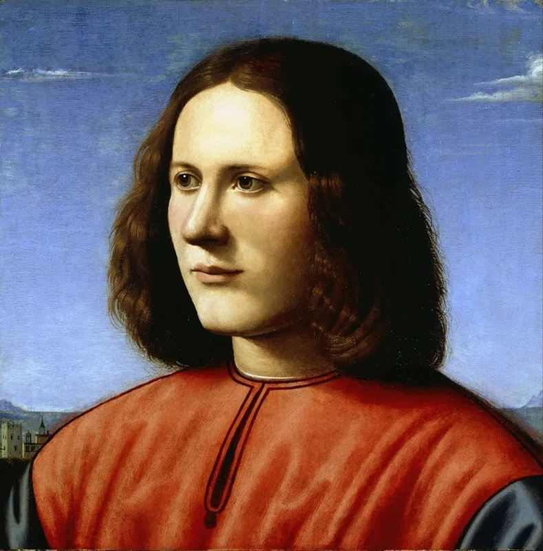 A Young Man by Piero di Cosimo - Canvas Print