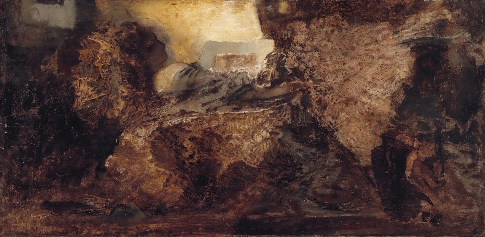 A Young Woman Sleeping by Hans Makart - Canvas Print