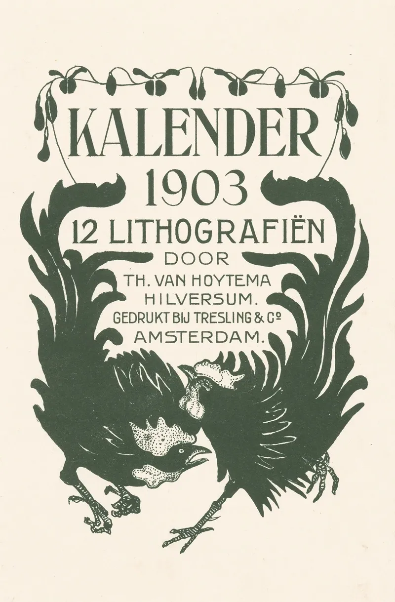 Aankondiging Voor Kalender 1903