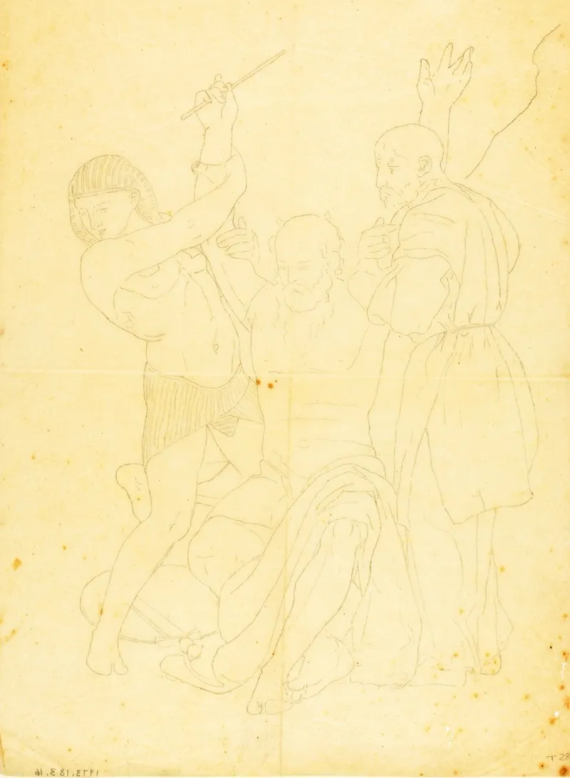 Aaron And Hur On Mount Horeb Clothed Study