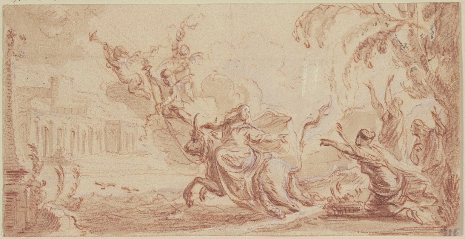 Abduction Of Europa 2 by Pieter Tanjé - Canvas Print