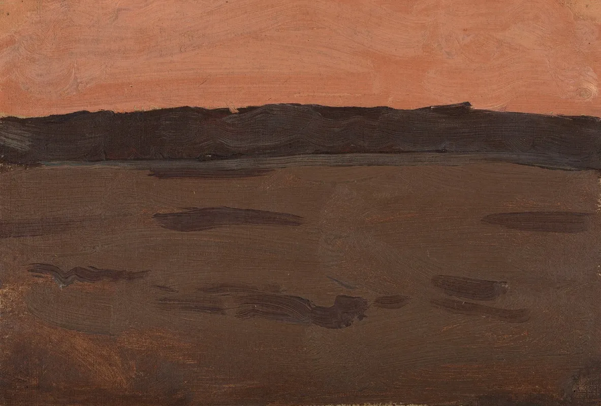 Abendstimmung 5 by Gustav Kampmann - Canvas Print