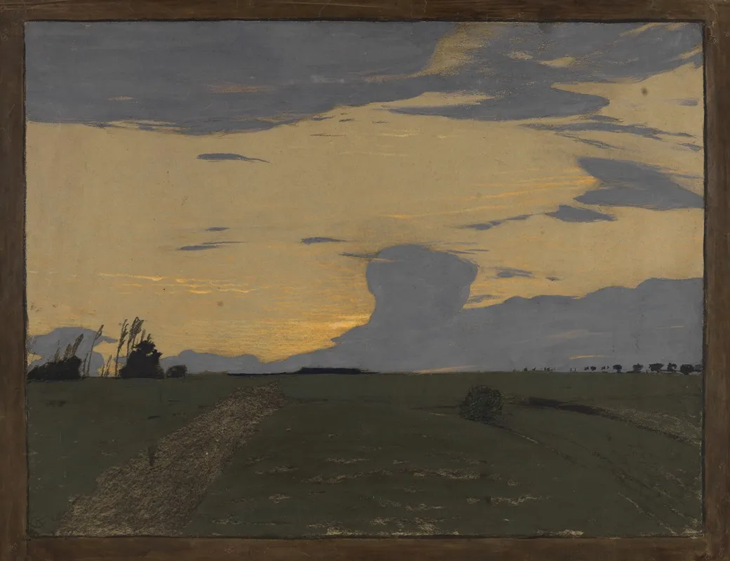 Abendwolken by Gustav Kampmann - Canvas Print