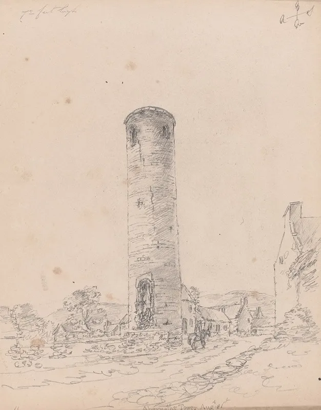 Abernethy Tower Scotland by James Moore - Canvas Print