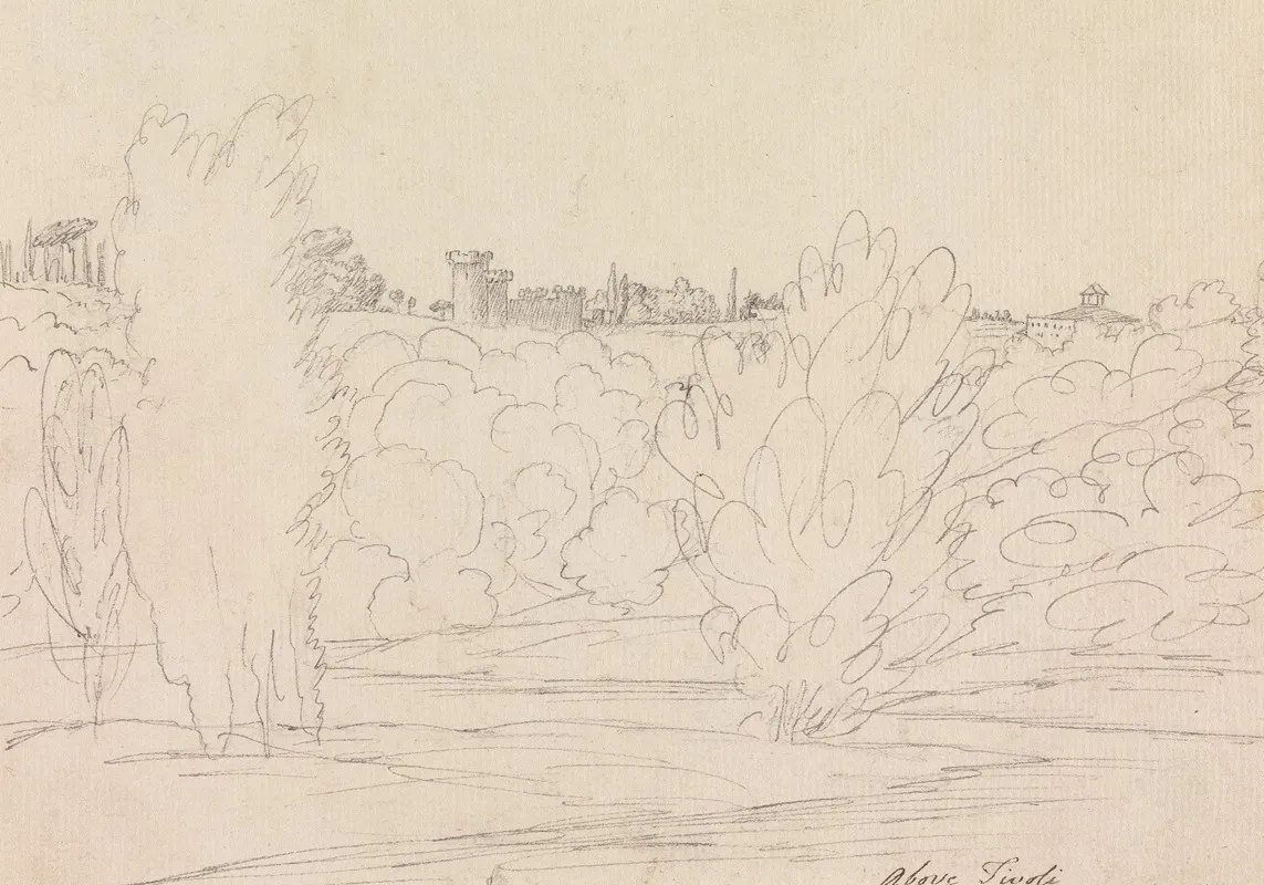 Above Tivoli by Henry Swinburne - Canvas Print