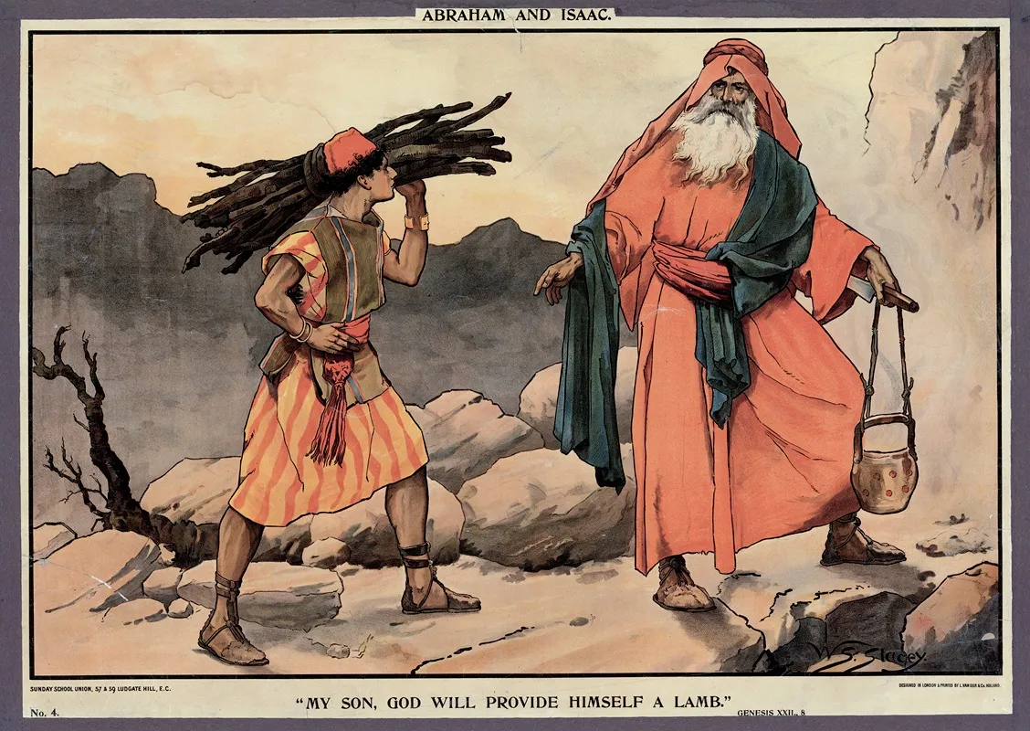 Abraham And Isaac 12 by Walter Sidney Stacey - Canvas Print