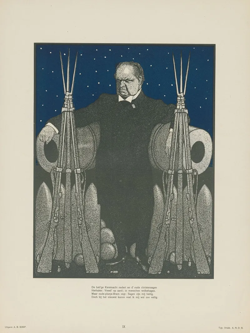 Abraham Kuyper Tussen De Wapens by Albert Hahn - Canvas Print