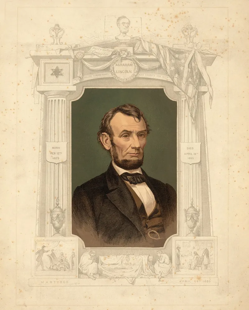 Abraham Lincoln Born On Feb 12th 1809 Died April 15th 1865 Martyred April 14th 1865