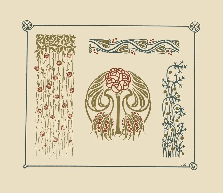 Abstract Design Based On Flowers And Berries 2