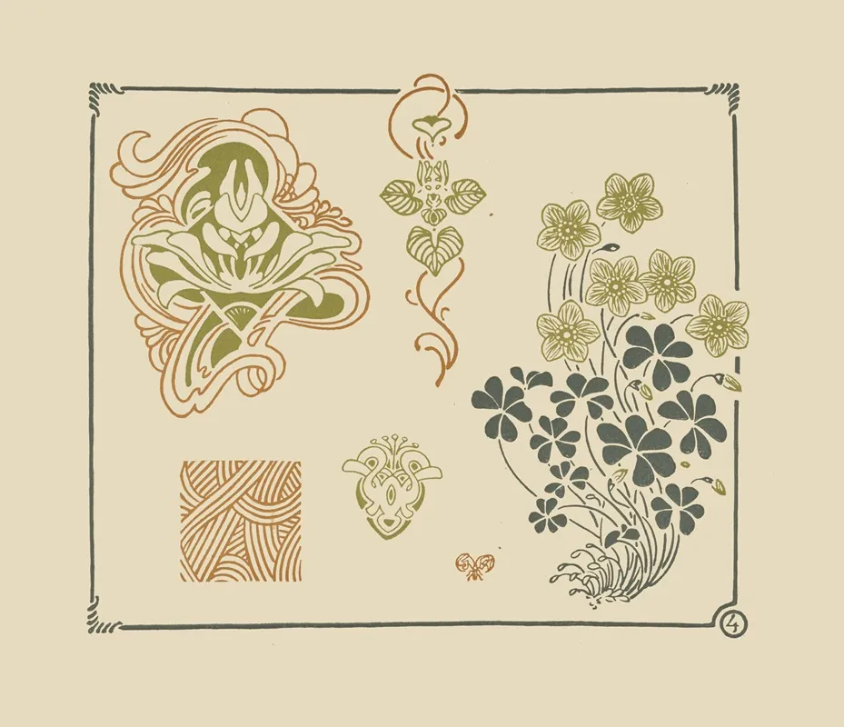 Abstract Design Based On Flowers And Leaves 2