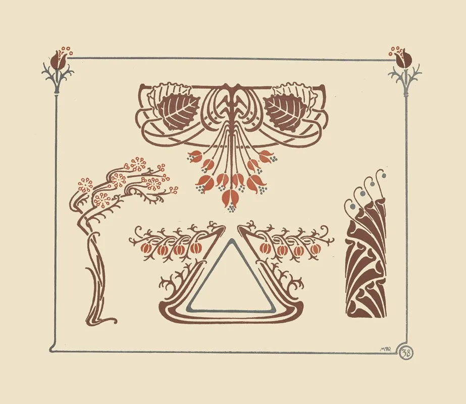 Abstract Design Based On Flowers