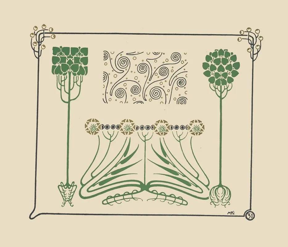 Abstract Design Based On Leaves And Arabesques 2