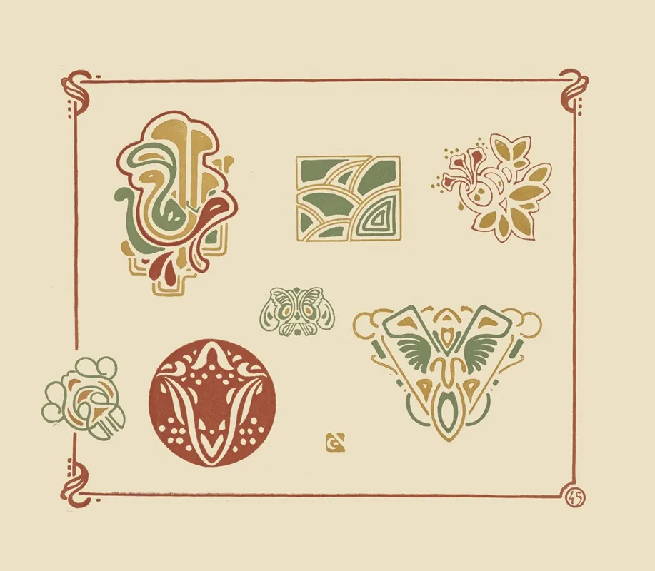 Abstract Design Based On Organic Shapes