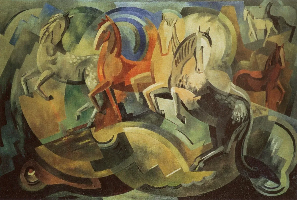 Abstraction Of Horses