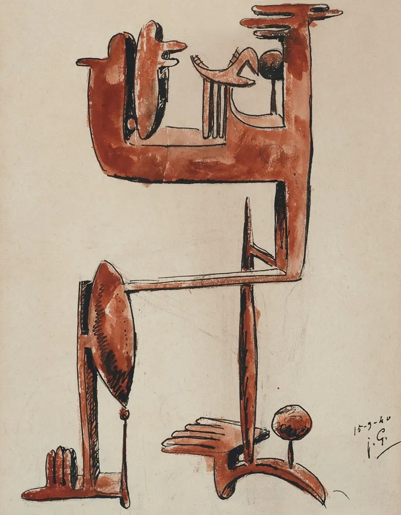 Abstrait 2 by Julio González - Canvas Print