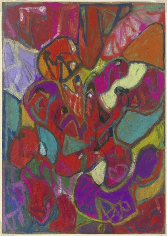 Abstrakte Komposition Hochformat