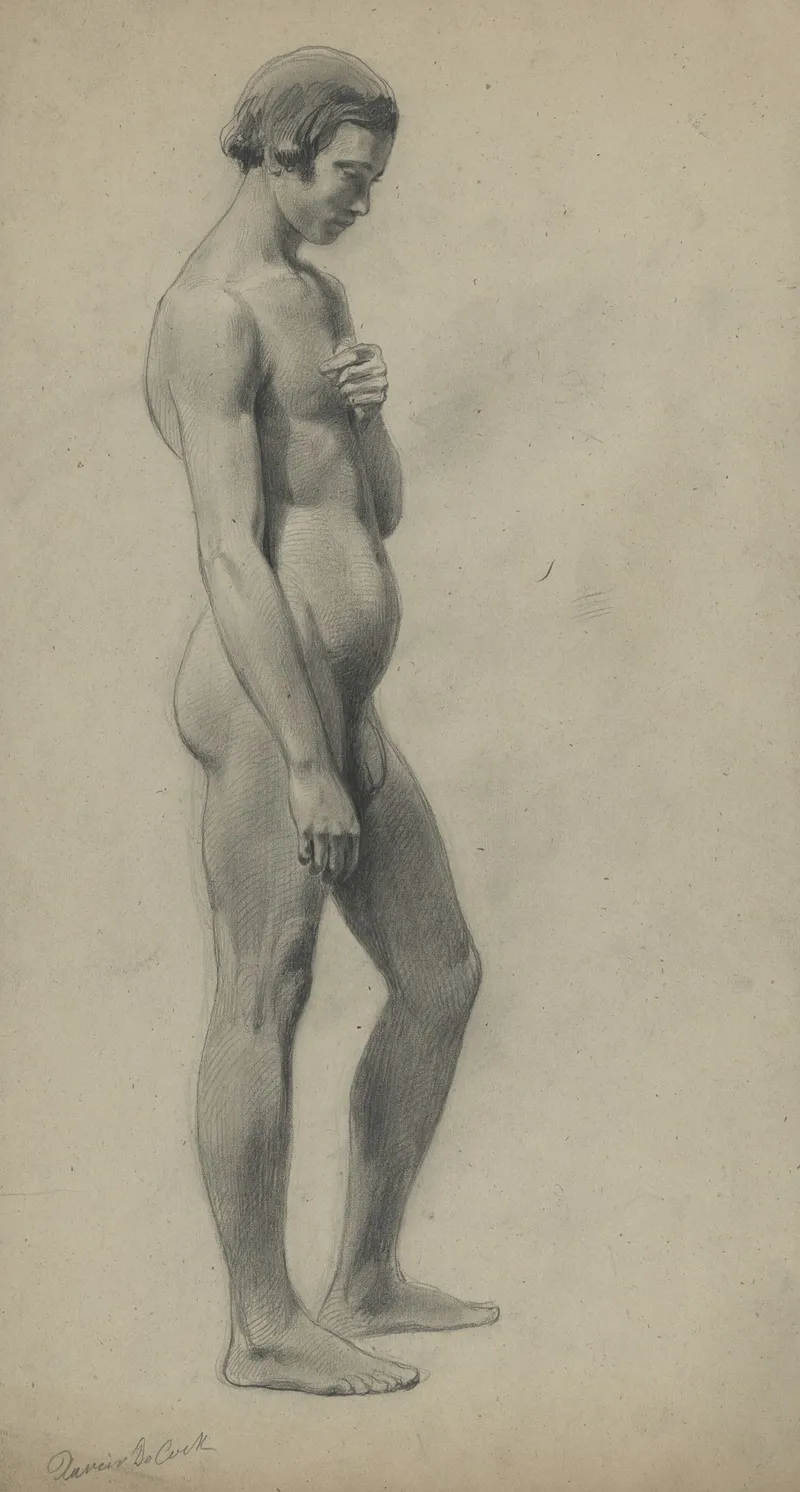 Academic Nude Of A Standing Man