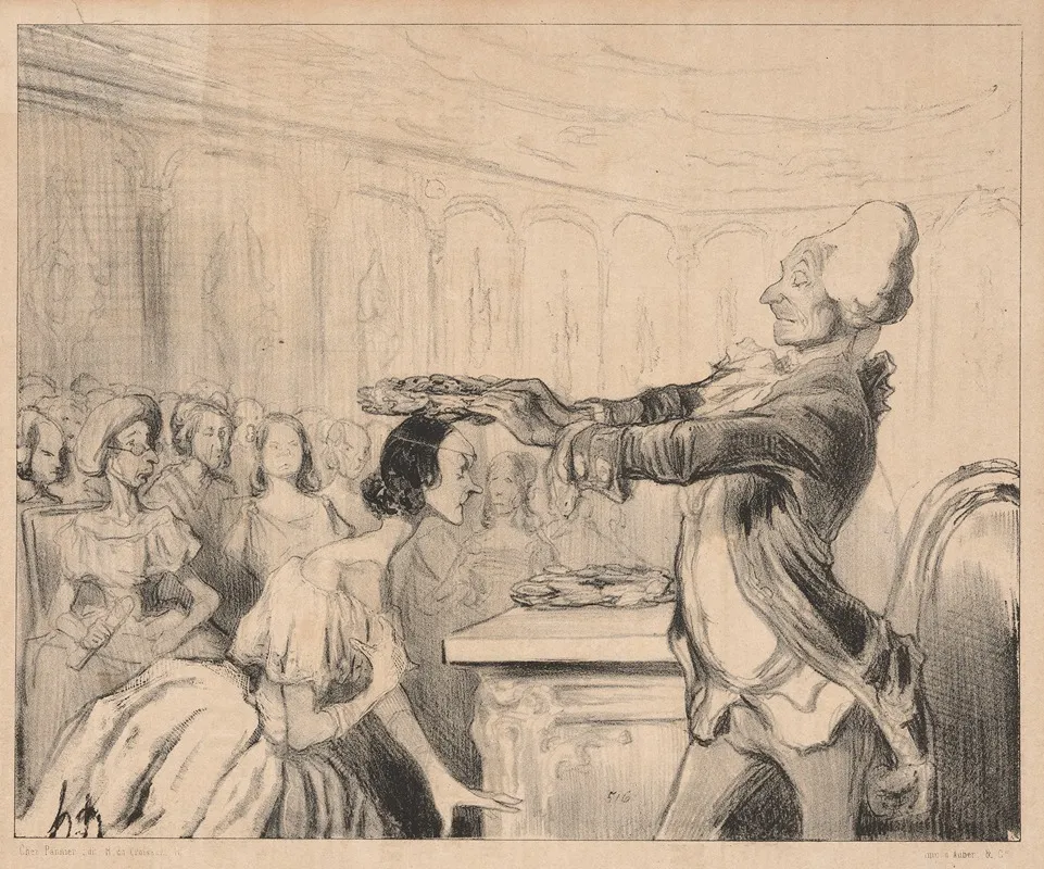 Academy Of Women by Honoré Daumier - Canvas Print